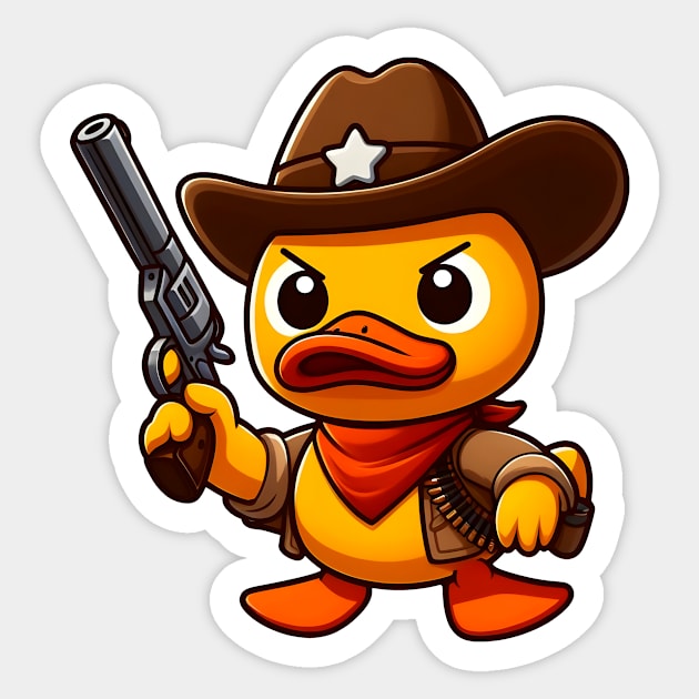 Rubber Duck Sticker by Rawlifegraphic